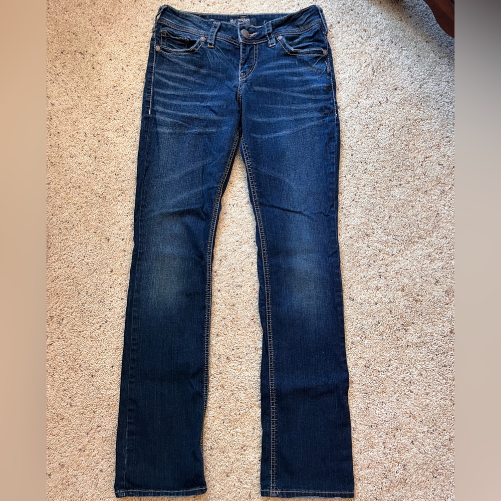 Silver Jeans Women's Dark Blue Jeans